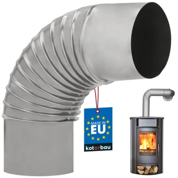 Koleno pro odvod spalin od sporáku ø130 žáruvzdorné