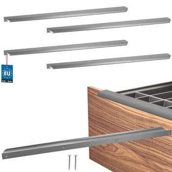 Uchyt nábytkový hliníkový stříbrný 480/500 mm sada 4 ks.