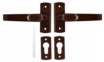 Klikový klíč dveřní štítek 125mm branka - Barva hnědá