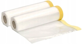 Malířská fólie 200x20 ochranná plachta s páskou - 2 ks.