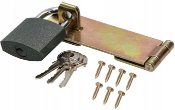 Pozinkovaný šroub s visacím zámkem na dveře