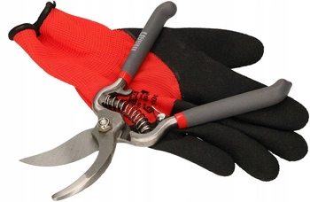 Sada zahradnických nůžek rukavice nůžky na keře větve