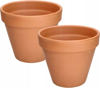 Květináč hliněný terakota fi19 sada 2 ks.