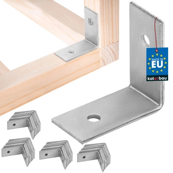 Tesařský úhelník nerezový pozinkovaný 30x30x15 mm sada 50 ks.