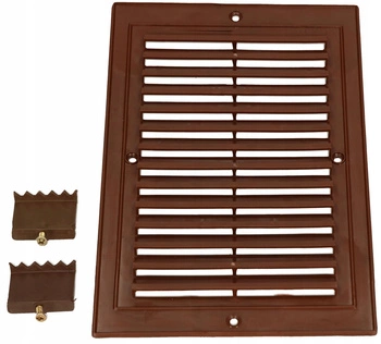 Plastová větrací mřížka šroubovací 140x210 - Barva hnědá