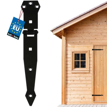 Altánový pant na dveře okenice 250 mm - Barva černá