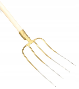 Čtyřzubé vidle pro zemědělské kopání s hřídelí kotarbau zlato