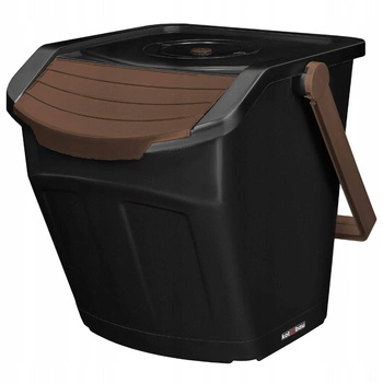 Koš na tříděný odpad hnědý 25l