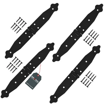 Dekorační závěs pro okna, dveře, altány, truhly 150x150x35 mm sada 4 ks - Barva černá