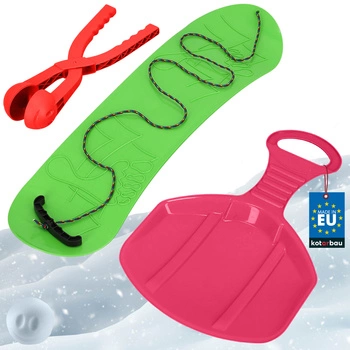 Sada na zimní zábavu snowboard jablíčko automat na sněhové koule