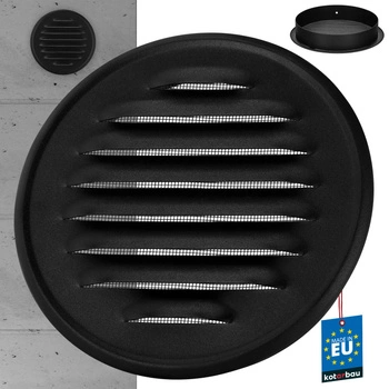 Větrací mřížka z nerezové oceli s kulatými oky fi 150 mm