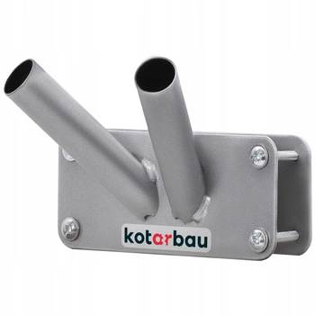 Držák na vlajku balkonový 170 na zábradlí dvojitý - Barva šedá