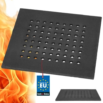 Rošt litinový krbový do pece 38x35 cm