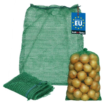 Rashlový pytel na zeleninu cibuli brambory zelený 15 kg 40x60 cm