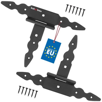 Křížový závěs t pro okenice altány branky 150 mm sada 2 ks.