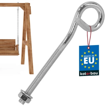 Houpačkový hák šroubovací nerezový M10 170 mm