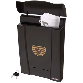 Poštovní schránka hnědá 40x28 cm