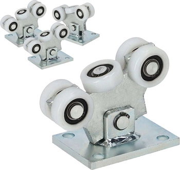 5 vozíků pro posuvné dveře - 4 ks.