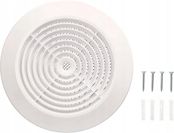 Stropní větrací mřížka s přírubou 125 mm