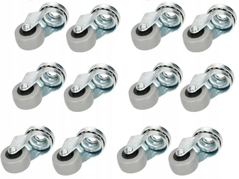 Nábytkové otočné kolečko s ložiskovým otvorem 30 mm - 12 ks.