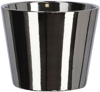 Keramický květináč ⌀11 cm stříbrný kotarbau