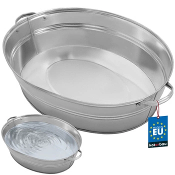Pozinkovaná oválná mísa 27 l