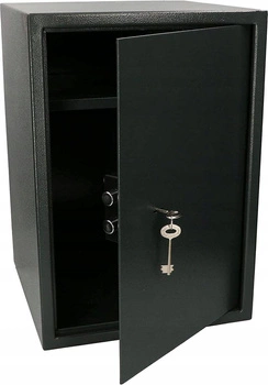 Mechanický trezor kazetový klíč ocel 50x36 černá kotarbau