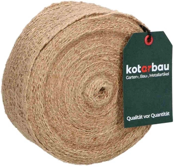 Páska 6cm jutová stuha přírodní jutová role 20m