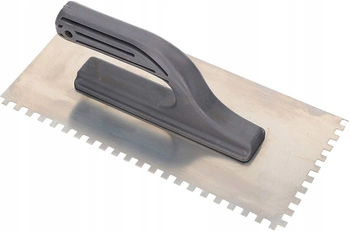 Nerezové hladítko 270 mm se zářezy 6 mm na lepidlo na dlaždice kotarbau stříbro