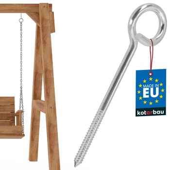 Kyvný hák se šroubovacím držákem na dřevo 240x12 mm