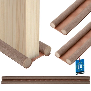 Těsnění z pěny pod dveře 30 mm 95 cm hnědé sada 2 ks