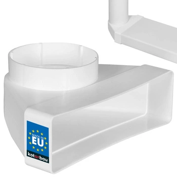 Připojovací koleno 204x60 variabilní ventilace 100