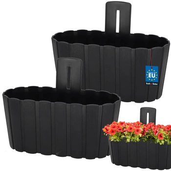 Květináč nástěnný bílý wisząca 200 MM Sada 2 ks..