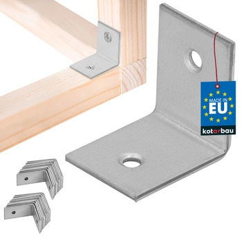 Tesařský úhelník nerezový pozinkovaný 30x30x25 mm sada 25 ks.