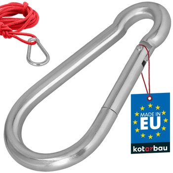 Hasičský karabina pro houpačky lana sítě kovová 160 mm