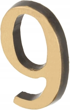Číslo domu "9" číslo dveří 3d 5cm patina