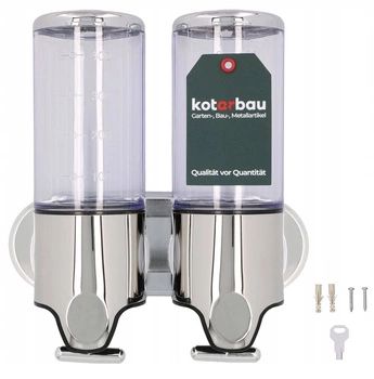 Nástěnný dávkovač na koupelnové tekuté mýdlo 0,5 l - 2 ks. kotarbau