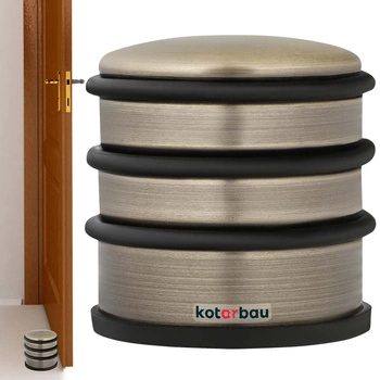 Volně stojící dveřní zarážka platina 7 cm