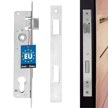 Zadlabací zámek s vložkou pro dveře vrata brány ocel 90/20 mm