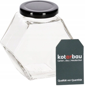 Skleněná nádoba na koření 180 ml med kotarbau