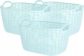Plastový ažurový 290 mm organizér do koše - 3 ks. modrá kotarbau