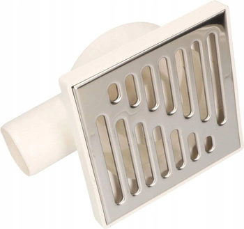 Sprchová odpadní mřížka fi50 15x15 cm