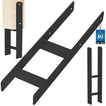 Základna sloupu h pro zabetonování pozinkovaná černá 160 mm